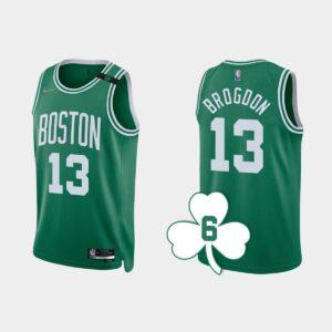 Basketball Jersey 2022-23 Boston Celtics #13 Malcolm Brogdon Kelly Green Retired Number Jersey Pink 562072