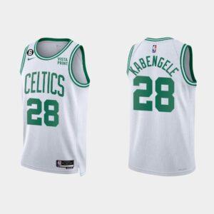 Basketball Jersey 2022-23 Boston Celtics #28 Mfiondu Kabengele Association White Jersey Blue 553635