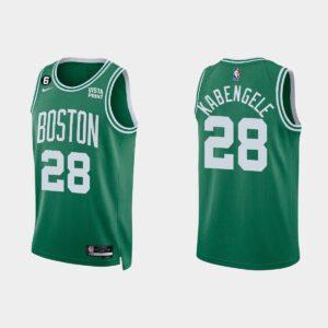 Basketball Jersey 2022-23 Boston Celtics #28 Mfiondu Kabengele Icon Kelly Green Jersey White 552942