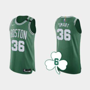 Basketball Jersey 2022-23 Boston Celtics #36 Marcus Smart Green Authentic Retired Number Jersey Green 561971