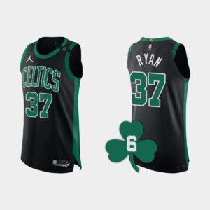 Basketball Jersey 2022-23 Boston Celtics #37 Matt Ryan Black Authentic Retired Number Jersey White 562154