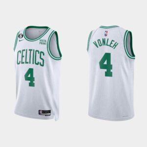 Basketball Jersey 2022-23 Boston Celtics #4 Noah Vonleh Association White Jersey Blue 554184