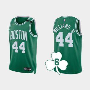 Basketball Jersey 2022-23 Boston Celtics #44 Robert Williams III Kelly Green Retired Number Jersey White 562045