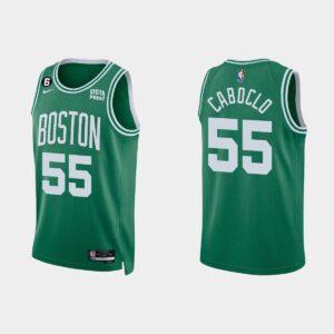 Basketball Jersey 2022-23 Boston Celtics #55 Bruno Caboclo Icon Kelly Green Jersey Orange 553572