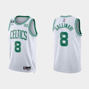 Basketball Jersey 2022-23 Boston Celtics #8 Danilo Gallinari Association White Jersey Red 554878