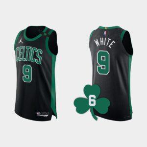 Basketball Jersey 2022-23 Boston Celtics #9 Derrick White Black Authentic Retired Number Jersey Grey 562108