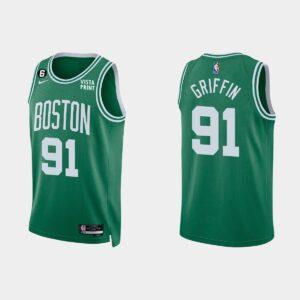 Basketball Jersey 2022-23 Boston Celtics #91 Blake Griffin Icon Kelly Green Jersey Black 552906