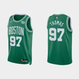 Basketball Jersey 2022-23 Boston Celtics #97 Brodric Thomas Icon Kelly Green Jersey Black 552915