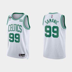 Basketball Jersey 2022-23 Boston Celtics #99 Luka Samanic Association White Jersey White 553617