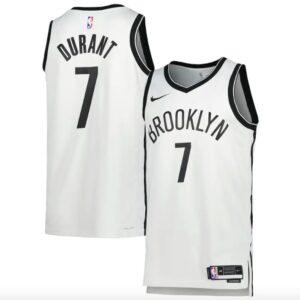 Basketball Jersey 2022-23 Brooklyn Nets #7 Kevin Durant Association White Jersey Black 571332