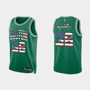 2022 Memorial Day Boston Celtics Basketball Jersey #36 Marcus Smart Icon Green Jersey Black 565614