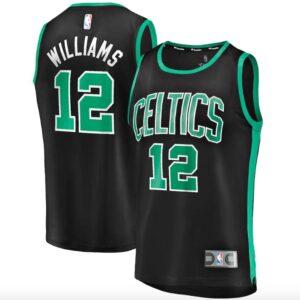 Boston Celtics #12 Grant Williams Fast Break Replica Player Statement Black Jersey Blue 569011