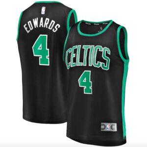 Boston Celtics #4 Carsen Edwards Fast Break Replica Player Statement Black Jersey Black 569038