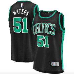 Boston Celtics #51 Tremont Waters Fast Break Player Statement Black Jersey Cream 569131