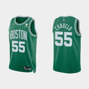 Boston Celtics #55 Bruno Caboclo 75th Anniversary Icon Kelly Green Jersey White 556233