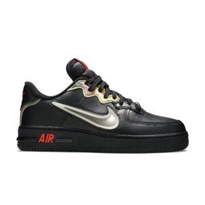 Nike Air Force 1 React Black Iridescent Orange CN9838 001