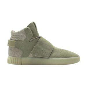 adidas Tubular Invader Strap Dark Green White BB8391