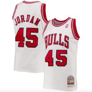 Basketball Jersey 1994-95 Chicago Bulls #45 Michael Jordan Mitchell & Ness Authentic White Jersey 580405