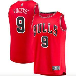 Basketball Jersey 2020-21 Chicago Bulls #9 Nikola Vucevic Fast Break Icon Red Jersey 582266