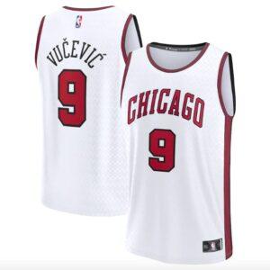 Basketball Jersey 2022-23 Chicago Bulls #9 Nikola Vucevic Fastbreak City White Jersey 581968