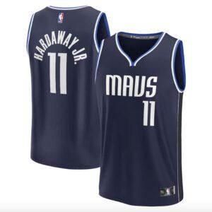 2022-23 Dallas Mavericks #11 Tim Hardaway Jr. Basketball Jersey. Fast Break Statement Navy Jersey White 585274