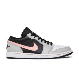 Air Jordan 1 Low Gray Fog Bleached Coral 553558 062