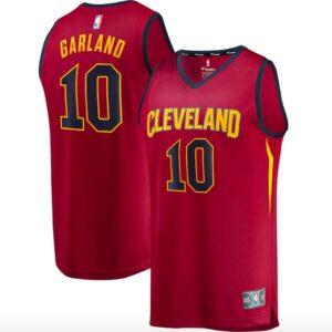 Cleveland Cavaliers #10 Darius Garland Fast Break Icon Wine Jersey Basketball Jersey Grey 583099