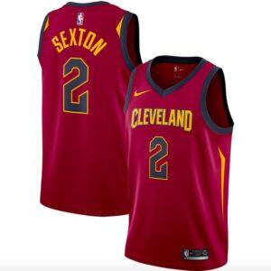 Cleveland Cavaliers #2 Collin Sexton Nike Icon Wine Jersey Basketball Jersey 583365