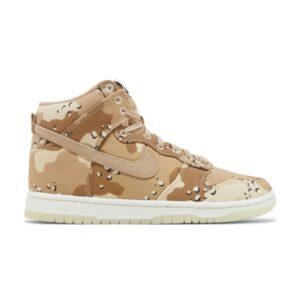 Wmns Nike Dunk High Desert Camo Sneakers Cream DX2314 200