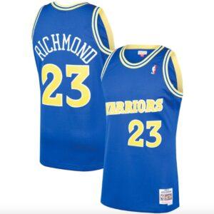 Basketball Jersey 1990-91 Golden State Warriors #23 Mitch Richmond Mitchell & Ness Royal Jersey 595394