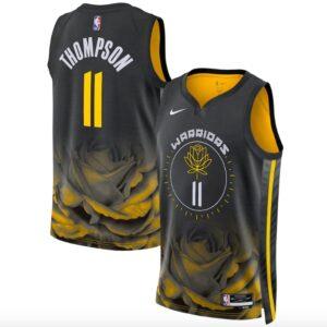 Basketball Jersey 2022-23 Golden State Warriors #11 Klay Thompson Nike City Black Jersey 595358