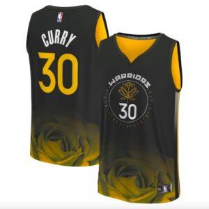 Basketball Jersey 2022-23 Golden State Warriors #30 Stephen Curry Fast Break City Black Jersey 594508