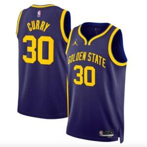 Basketball Jersey 2022-23 Golden State Warriors #30 Stephen Curry Jordan Brand Statement Navy Jersey 594585