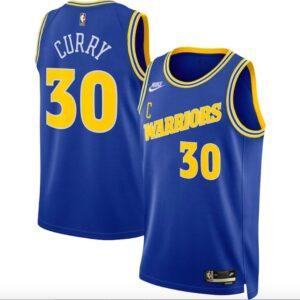 Basketball Jersey 2022-23 Golden State Warriors #30 Stephen Curry Nike Classic Royal Jersey 594520