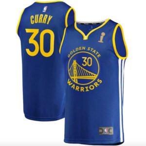 Basketball Jersey 2022 NBA Finals Champions Golden State Warriors #30 Stephen Curry Fast Break Royal Jersey 594544