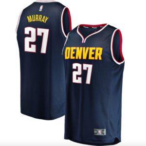 Denver Nuggets #27 Jamal Murray Fast Break Icon Blue Jersey Basketball Jersey 588014