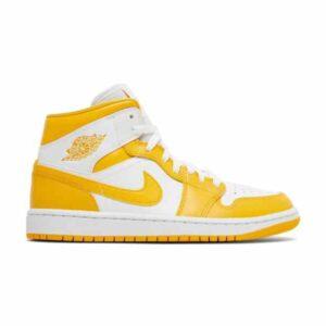 Wmns Air Jordan 1 Mid University Gold Sneakers BQ6472 117