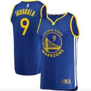 Basketball Jersey 2021-22 Golden State Warriors #9 Andre Iguodala Fast Break Icon Royal Jersey 597307