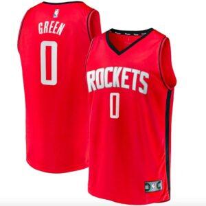 Basketball Jersey 2021 NBA Draft First Round Pick Houston Rockets #11 Jalen Green Icon Jersey White 600178