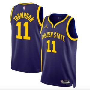 Basketball Jersey 2022-23 Golden State Warriors #11 Klay Thompson Jordan Statement Navy Jersey 595454