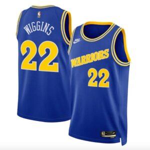 Basketball Jersey 2022-23 Golden State Warriors #22 Andrew Wiggins Nike Classic Blue Jersey 597248