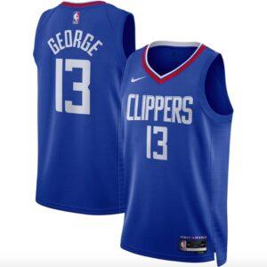 Basketball Jersey 2022-23 LA Clippers #13 Paul George Swingman Icon Royal Jersey 606647