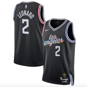 Basketball Jersey 2022-23 LA Clippers #2 Kawhi Leonard Swingman City Black Jersey 606584