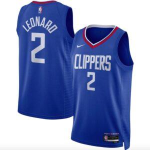 Basketball Jersey 2022-23 LA Clippers #2 Kawhi Leonard Swingman Icon Royal Jersey 606622