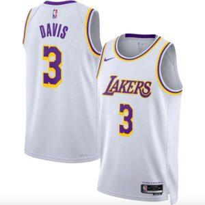 Basketball Jersey 2022-23 LA Lakers #3 Anthony Davis Swingman Association White Jersey 606880