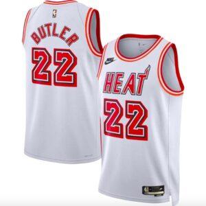 Basketball Jersey 2022-23 Miami Heat #22 Jimmy Butler Swingman Classic White Jersey 607376