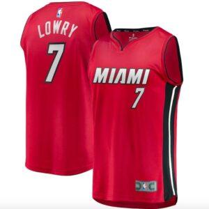 Basketball Jersey 2022-23 Miami Heat #7 Kyle Lowry Fast Break Statement Red Jersey 608018