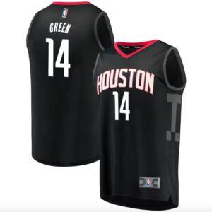 Houston Rockets #14 Gerald Green Fast Break Statement Black Jersey 600958