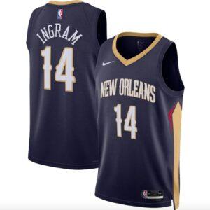 Basketball Jersey 2022-23 New Orleans Pelicans #14 Brandon Ingram Swingman Icon Navy Jersey 612380