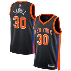 Basketball Jersey 2022-23 New York Knicks #30 Julius Randle Swingman City Black Jersey 613261